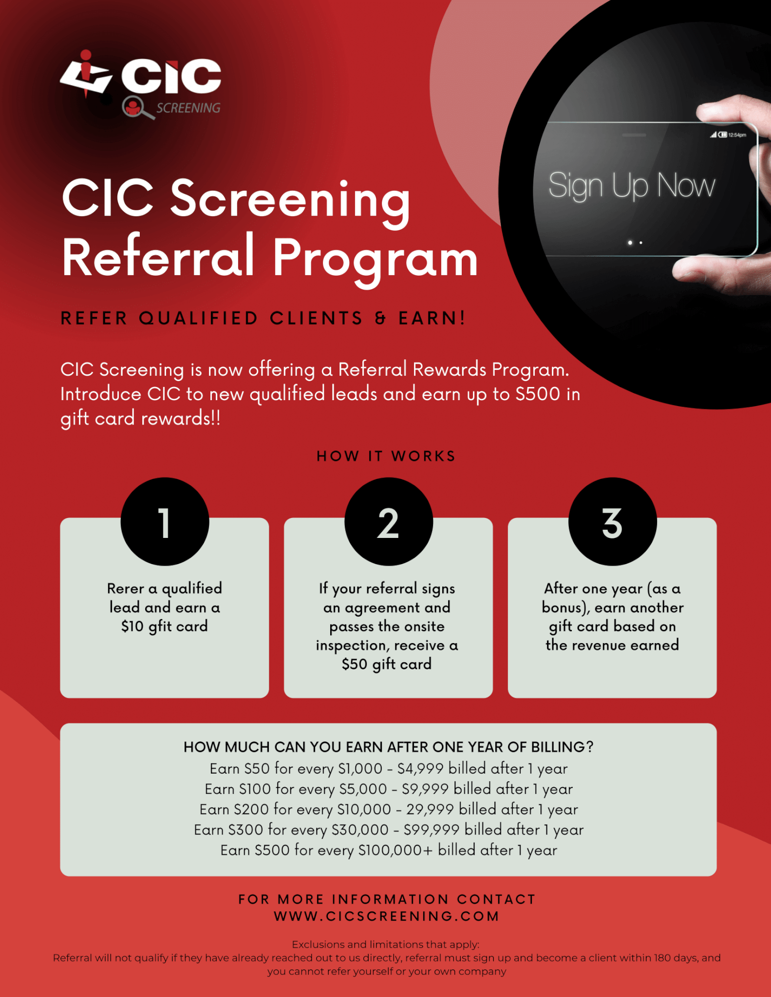 cic screening referral program 002 - CIC Screening